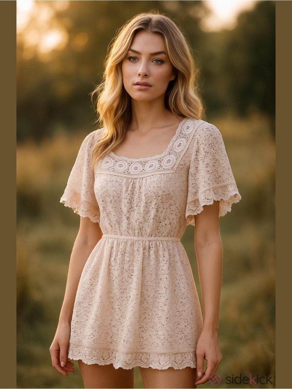 Korean Romper Very Berry Lace Boho